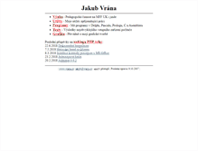 Tablet Screenshot of jakub.vrana.cz